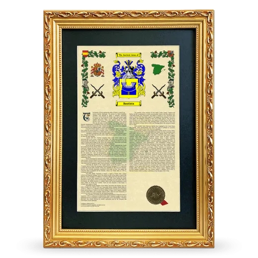 Bautista Deluxe Armorial Framed - Gold