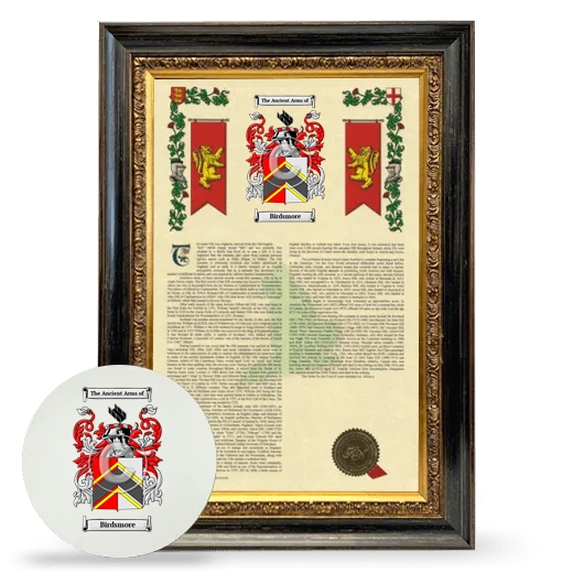 Birdsmore Framed Armorial History and Mouse Pad - Heirloom