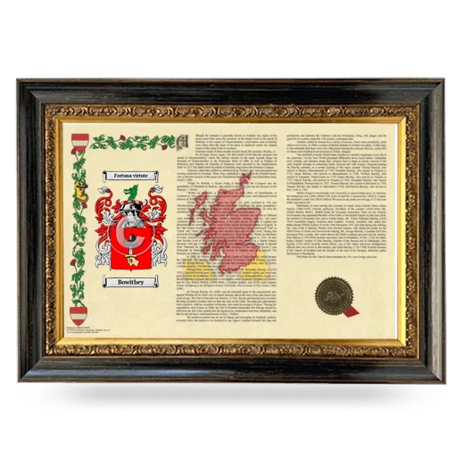 Bowithey Armorial Landscape Framed - Heirloom