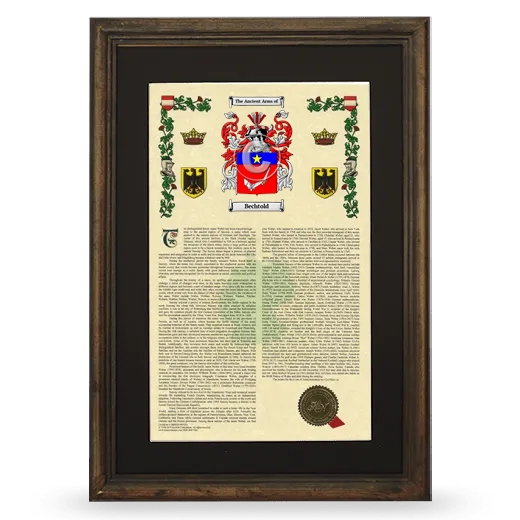 Bechtold Deluxe Armorial Framed - Brown