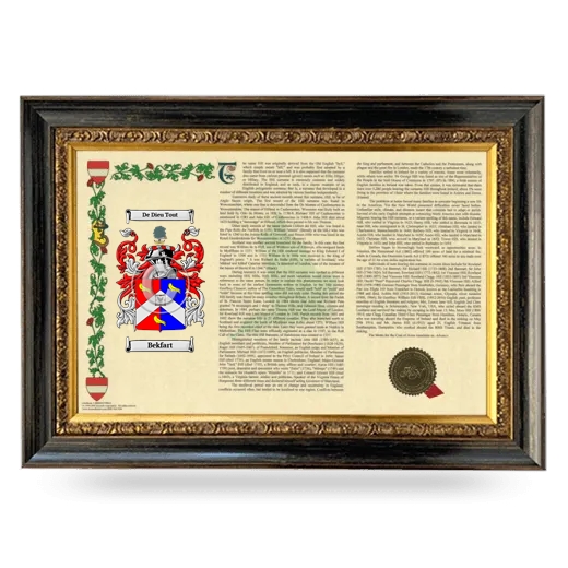 Bekfart Armorial Landscape Framed - Heirloom