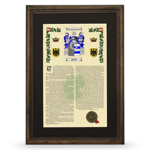 Bachin Deluxe Armorial Framed - Brown