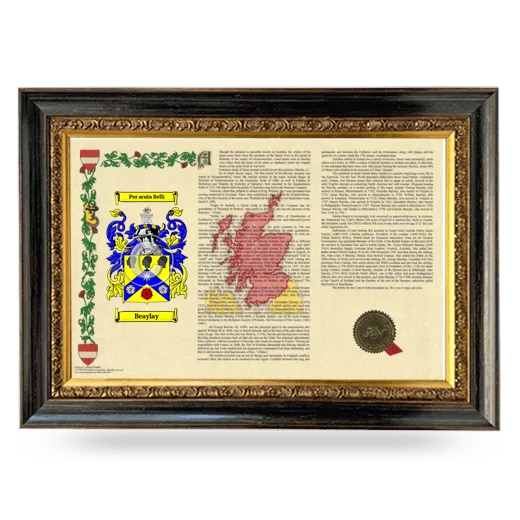 Beaylay Armorial Landscape Framed - Heirloom