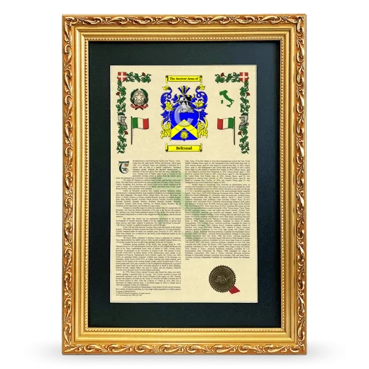 Beltrand Deluxe Armorial Framed - Gold