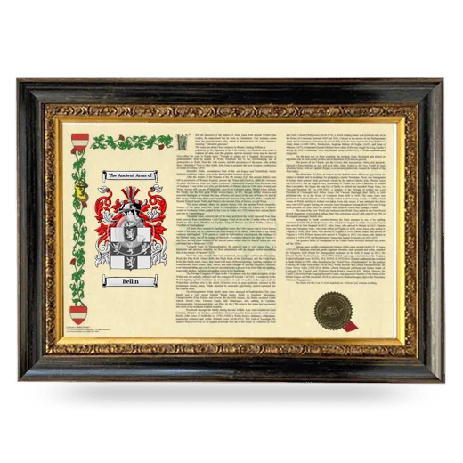 Bellin Armorial Landscape Framed - Heirloom