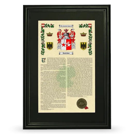 Banteime Deluxe Armorial Framed - Black