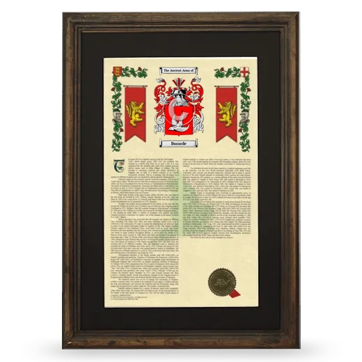 Burarde Deluxe Armorial Framed - Brown