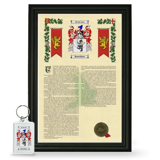 Bearesfeart Framed Armorial History and Keychain - Black