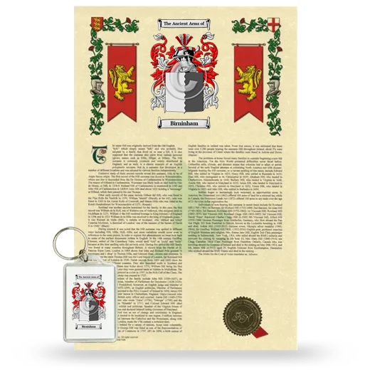 Birninham Armorial History and Keychain Package