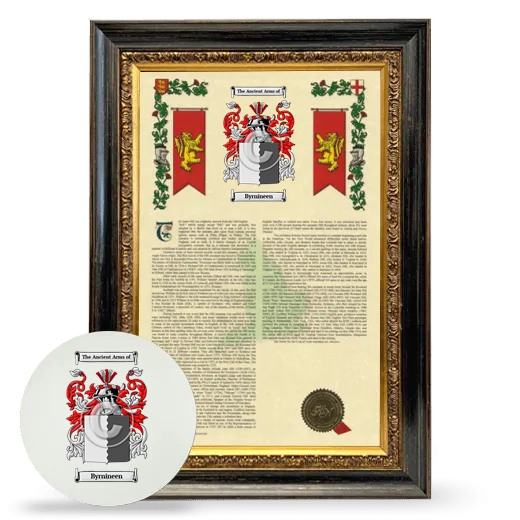 Byrnineen Framed Armorial History and Mouse Pad - Heirloom