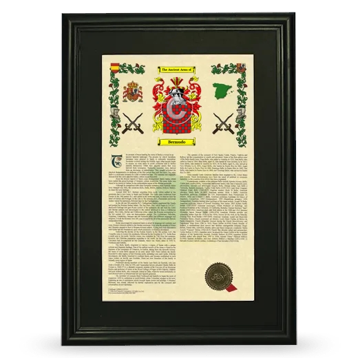 Bermudo Deluxe Armorial Framed - Black