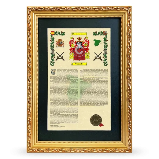 Vermudes Deluxe Armorial Framed - Gold