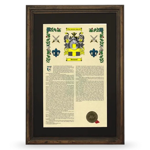 Bernaud Deluxe Armorial Framed - Brown