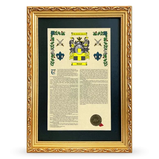 Bernot Deluxe Armorial Framed - Gold