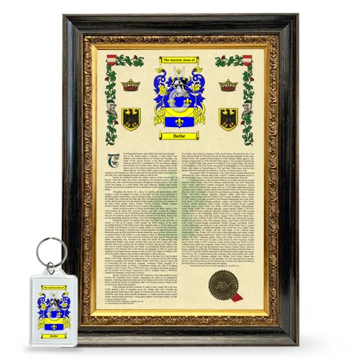 Bathe Framed Armorial History and Keychain - Heirloom