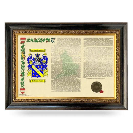 Betonessume Armorial Landscape Framed - Heirloom