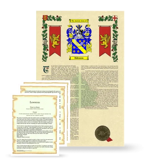 Bidenson Armorial History and Symbolism package