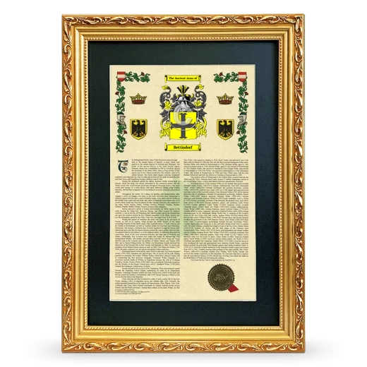 Bettindorf Deluxe Armorial Framed - Gold