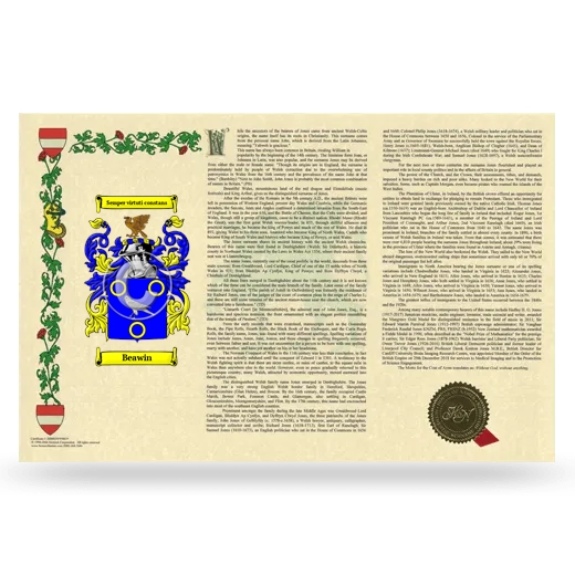 Beawin Armorial History Landscape Style