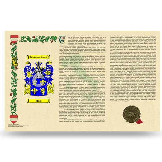 Blass Armorial History Landscape Style