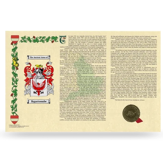 Bygartoombe Armorial History Landscape Style