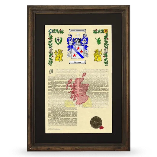 Biggarde Deluxe Armorial Framed - Brown