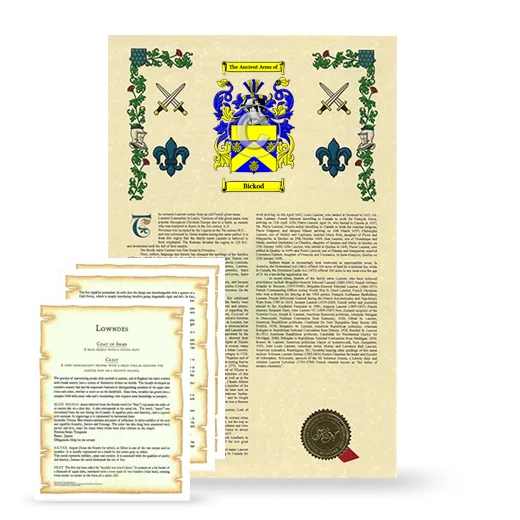 Bickod Armorial History and Symbolism package