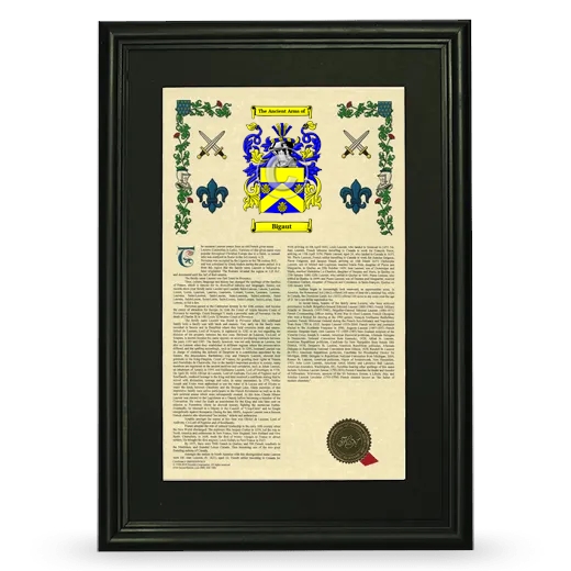 Bigaut Deluxe Armorial Framed - Black