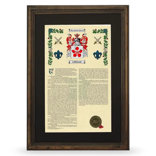 Labihannie Deluxe Armorial Framed - Brown