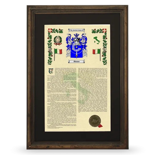 Blunno Deluxe Armorial Framed - Brown