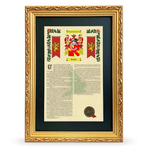 Bisseker Deluxe Armorial Framed - Gold