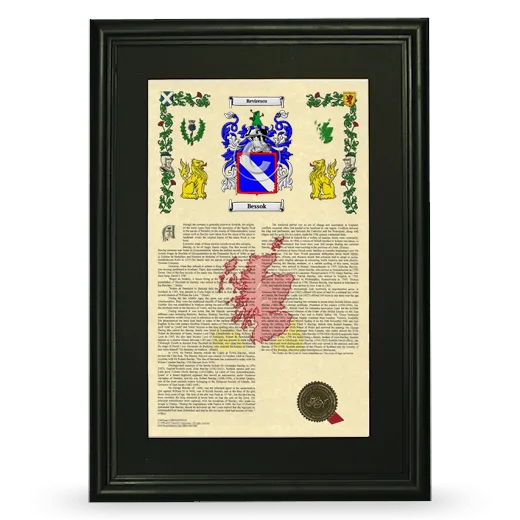 Bessok Deluxe Armorial Framed - Black