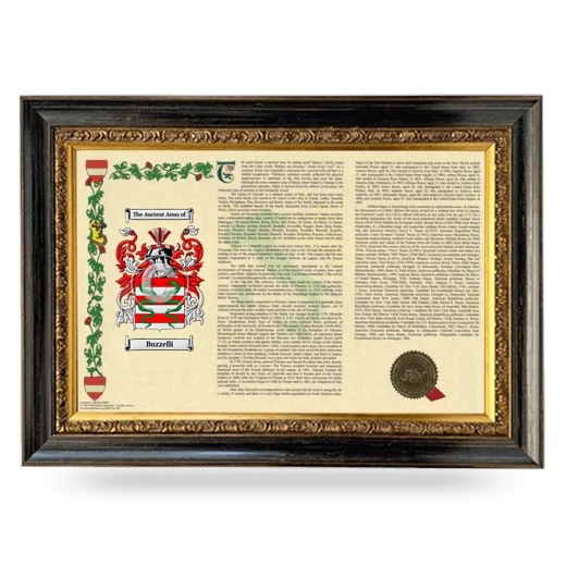 Buzzelli Armorial Landscape Framed - Heirloom