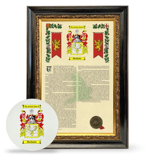 Blachmint Framed Armorial History and Mouse Pad - Heirloom