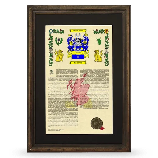 Blacewold Deluxe Armorial Framed - Brown