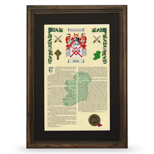 Blackes Deluxe Armorial Framed - Brown