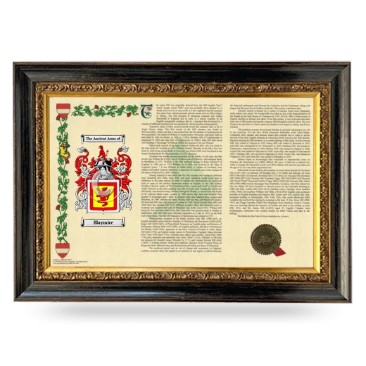 Blaymire Armorial Landscape Framed - Heirloom