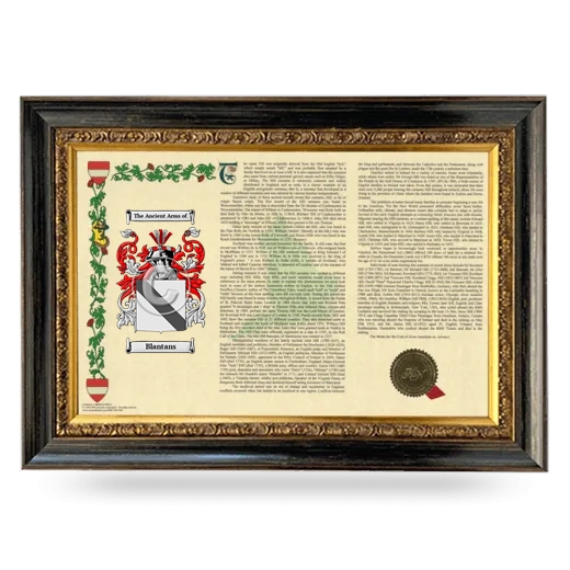 Blantans Armorial Landscape Framed - Heirloom