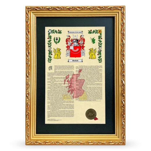 Blackoh Deluxe Armorial Framed - Gold