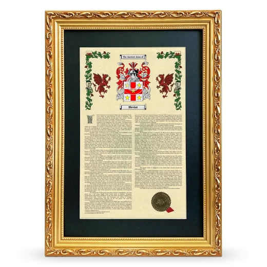 Blevint Deluxe Armorial Framed - Gold