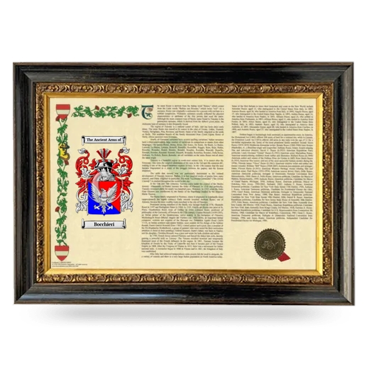 Bocchieri Armorial Landscape Framed - Heirloom