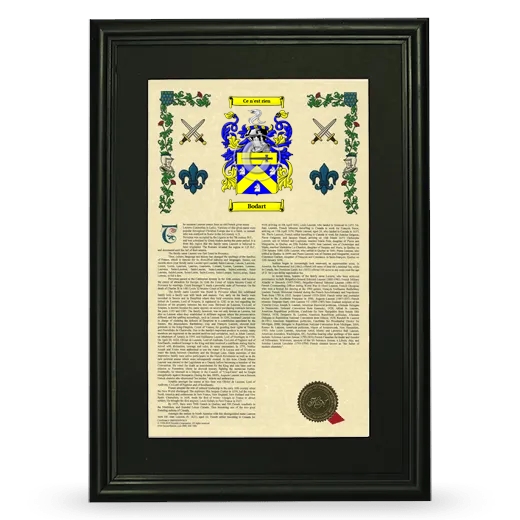 Bodart Deluxe Armorial Framed - Black