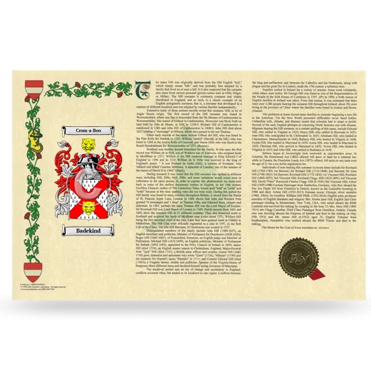 Badekind Armorial History Landscape Style