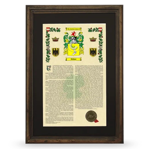 Bohme Deluxe Armorial Framed - Brown