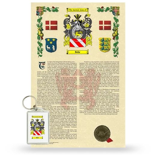 Bohr Armorial History and Keychain Package