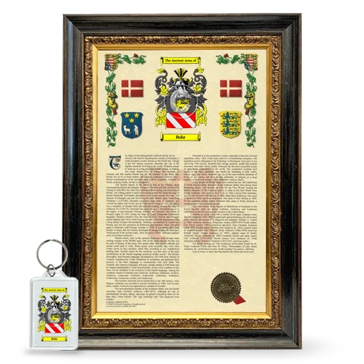 Bohr Framed Armorial History and Keychain - Heirloom