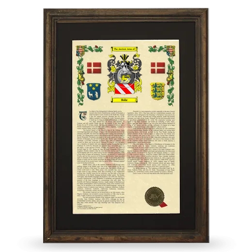 Bohr Deluxe Armorial Framed - Brown