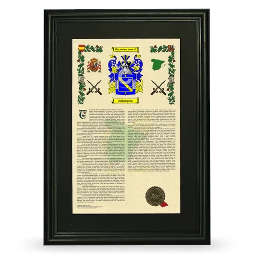 Bohorquez Deluxe Armorial Framed - Black