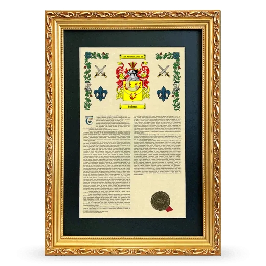 Boland Deluxe Armorial Framed - Gold