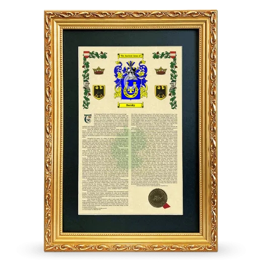 Barsky Deluxe Armorial Framed - Gold